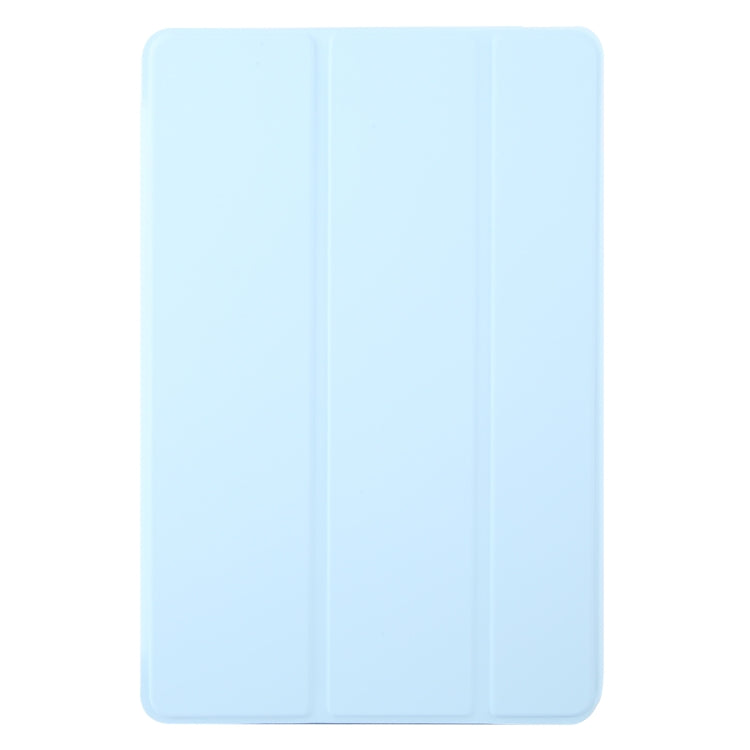 For Lenovo Tab M11/ Xiaoxin Pad 11 2024 Tri-fold Silicone Leather Tablet Case(Ice Blue) - Lenovo by buy2fix | Online Shopping UK | buy2fix