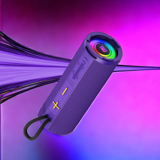 T&G TG-421 RGB BT Outdoor Waterproof Speakers(Purple) - Desktop Speaker by T&G | Online Shopping UK | buy2fix