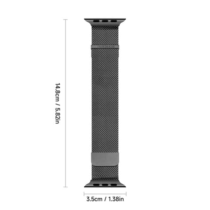 For Apple Watch SE 2023 44mm DUX DUCIS Milanese Pro Series Stainless Steel Watch Band(Black) - Watch Bands by DUX DUCIS | Online Shopping UK | buy2fix