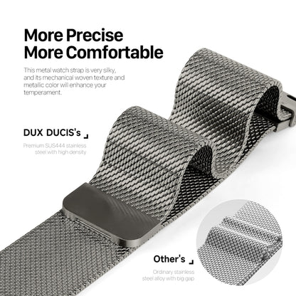 For Apple Watch SE 2023 40mm DUX DUCIS Milanese Pro Series Stainless Steel Watch Band(Graphite) - Watch Bands by DUX DUCIS | Online Shopping UK | buy2fix