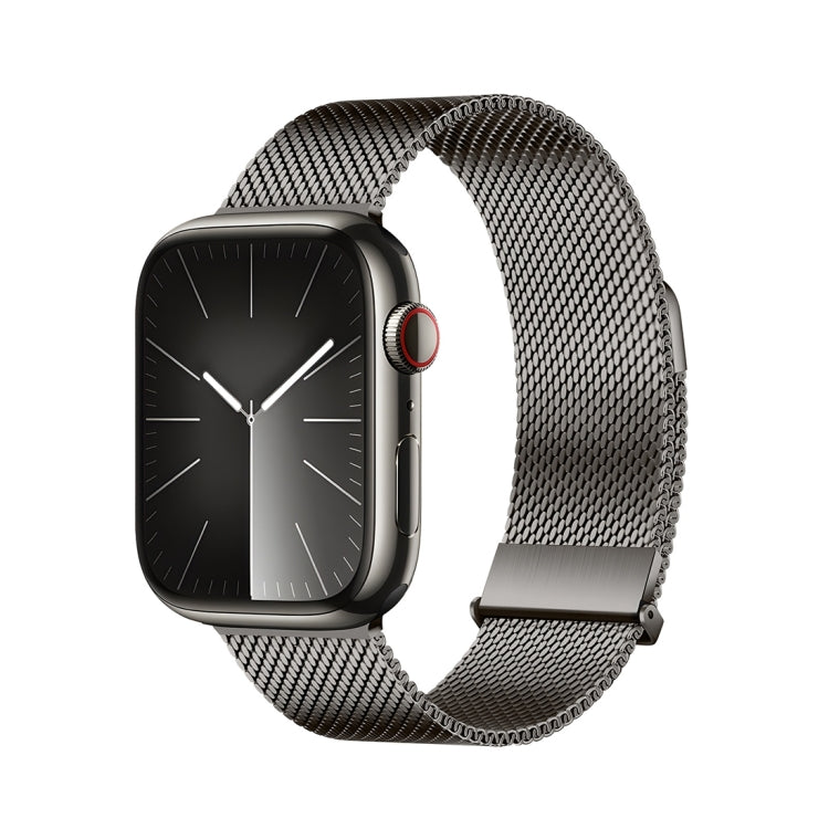 For Apple Watch Series 5 44mm DUX DUCIS Milanese Pro Series Stainless Steel Watch Band(Graphite) - Watch Bands by DUX DUCIS | Online Shopping UK | buy2fix