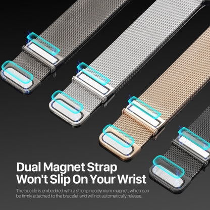 For Apple Watch Series 5 44mm DUX DUCIS Milanese Pro Series Stainless Steel Watch Band(Graphite) - Watch Bands by DUX DUCIS | Online Shopping UK | buy2fix