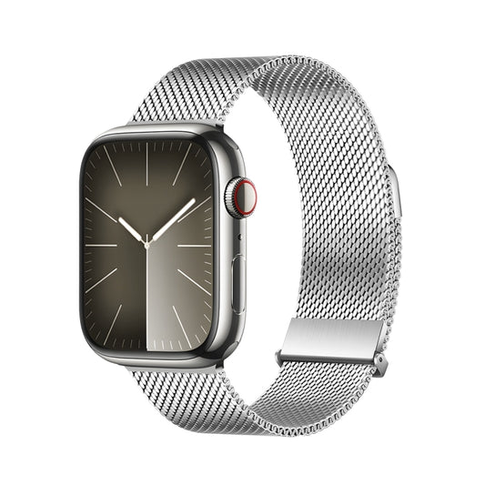 For Apple Watch 42mm DUX DUCIS Milanese Pro Series Stainless Steel Watch Band(Silver) - Watch Bands by DUX DUCIS | Online Shopping UK | buy2fix