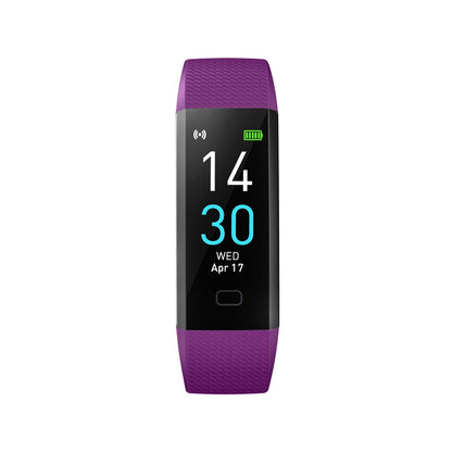 S5-4 Smart Bracelet IP68 Waterproof Heart Rate Sport Fitness Tracker Smart Watch(Purple) - Smart Wristbands by buy2fix | Online Shopping UK | buy2fix