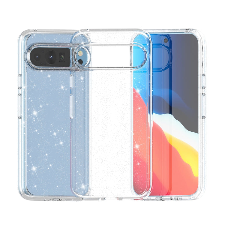 For Google Pixel 9 Terminator Style Shockproof Phone Case(Glitter White) - Google Cases by buy2fix | Online Shopping UK | buy2fix