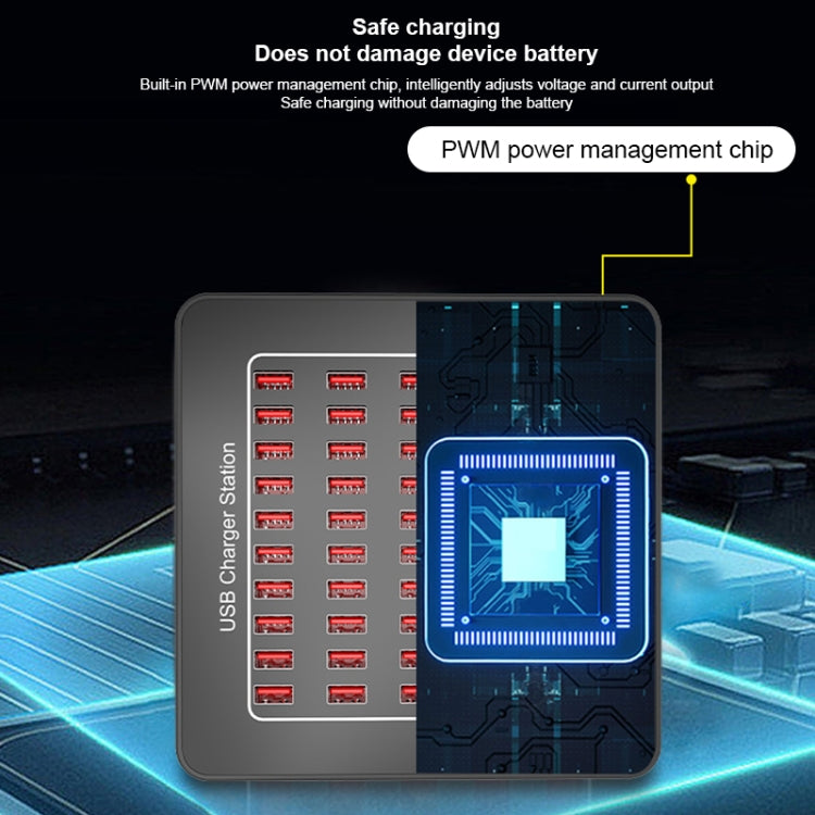 YFY-A77 250W 50 Ports USB Smart Charging Station(US Plug) - Multifunction Charger by buy2fix | Online Shopping UK | buy2fix