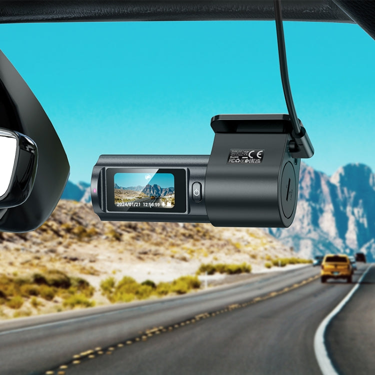 hoco DV7 2K Display Hidden Driving Recorder(Black) - Car DVRs by hoco | Online Shopping UK | buy2fix