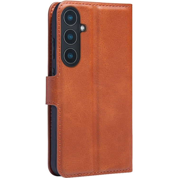 For Samsung Galaxy S24+ 5G IMAK Count Series Flip Leather Phone Case(Brown) - Galaxy S24+ 5G Cases by imak | Online Shopping UK | buy2fix