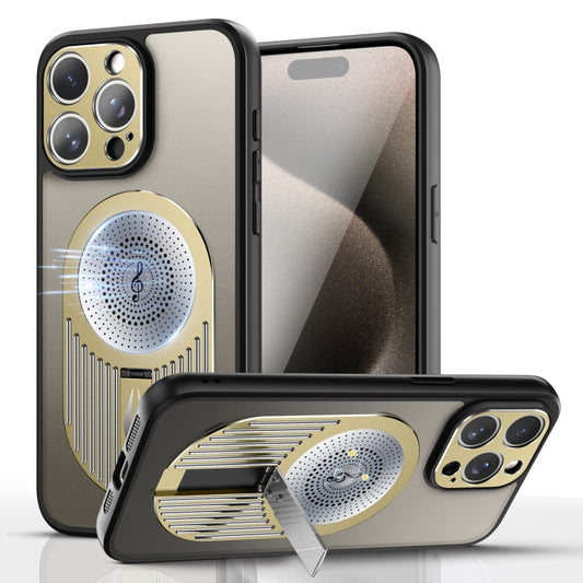 For iPhone 16 Pro Max Heat Dissipation Aromatherapy Holder Phone Case(Gold) - iPhone 16 Pro Max Cases by buy2fix | Online Shopping UK | buy2fix