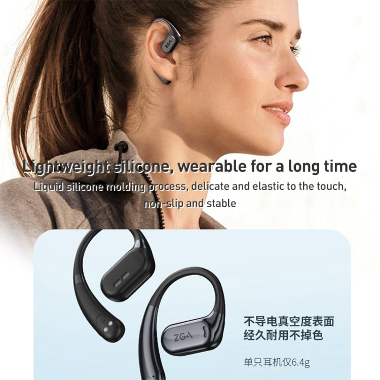 ZGA GS12 Ear-mounted Wireless Bluetooth Earphone(Black) - Bluetooth Earphone by ZGA | Online Shopping UK | buy2fix
