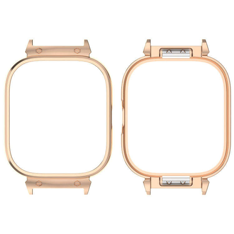 For CMF Watch Pro D395 20mm Metal Frame Watch Protective Case(Rose Gold) - Watch Case by buy2fix | Online Shopping UK | buy2fix