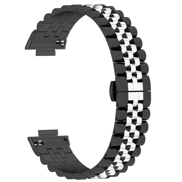 For  Xiaomi Redmi Watch 4 Five-bead Butterfly Buckle Metal Watch Band(Black) - Watch Bands by buy2fix | Online Shopping UK | buy2fix