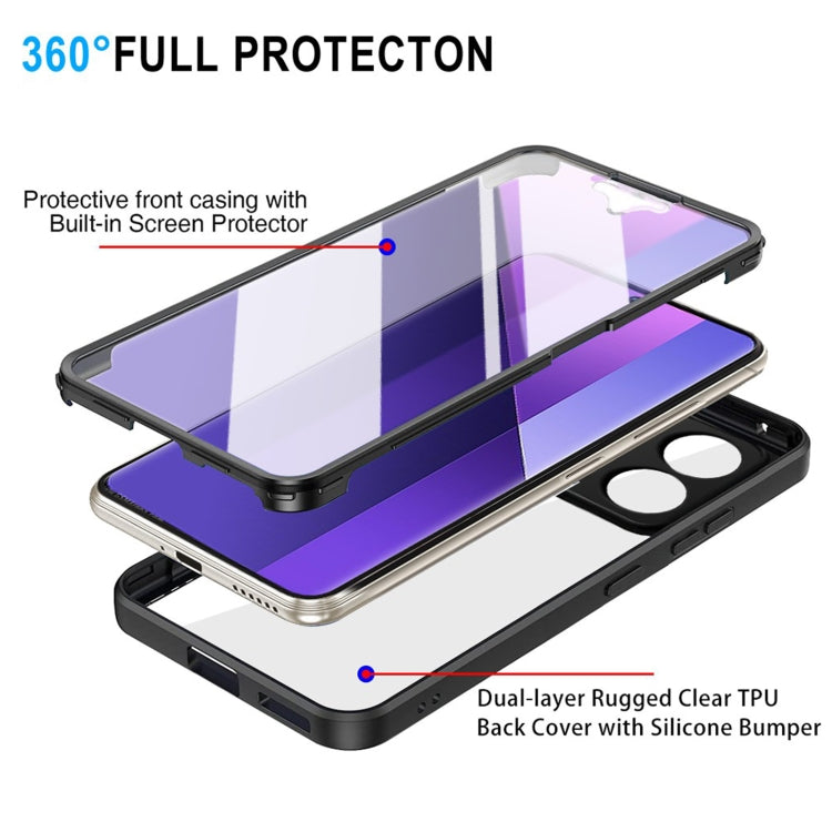 For Xiaomi Redmi Note 13 Pro+ 5G Acrylic + TPU 360 Degrees Full Coverage Phone Case(Red) - Note 13 Pro+ Cases by buy2fix | Online Shopping UK | buy2fix
