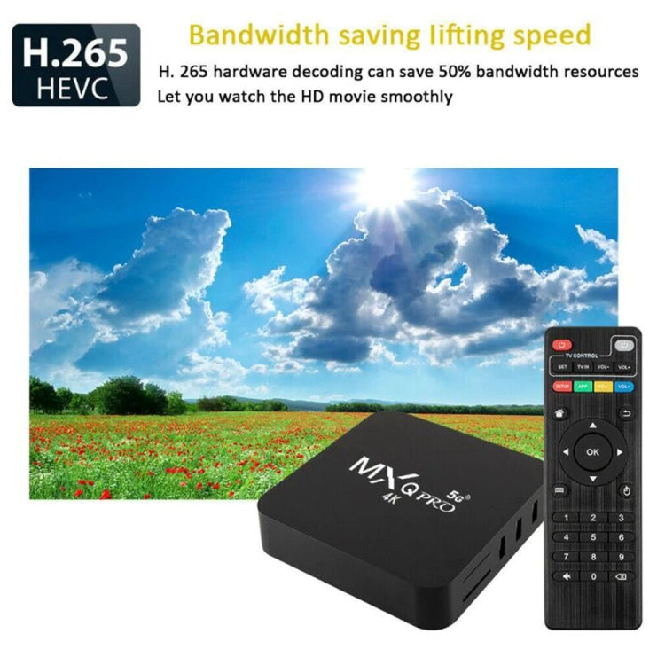 MXQ Pro RK3228A Quad-Core CPU 4K HD Network Set-Top Box, RAM:2GB+16GB(EU Plug) - RK3228A by buy2fix | Online Shopping UK | buy2fix