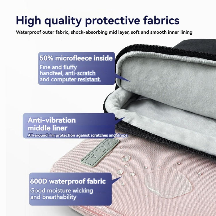 ZGA BG-01 Waterproof Laptop Handbag, Size:16 inch(Grey) - 15.6 - 17 inch by ZGA | Online Shopping UK | buy2fix