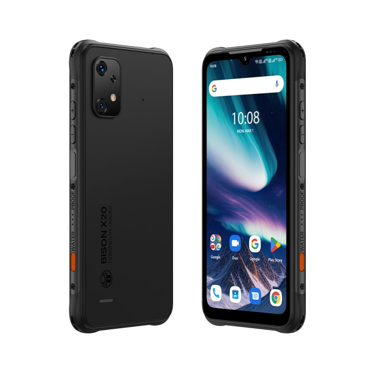 UMIDIGI BISON X20, 6GB+128GB , Face ID & Side Fingerprint Identification, 6.53 inch Android 13 MediaTek Helio P60 Octa Core, Network: 4G(Graphite Black) - UMIDIGI by UMIDIGI | Online Shopping UK | buy2fix