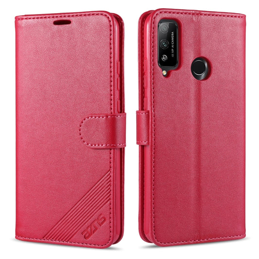 For Huawei Honor Play 4T AZNS Sheepskin Texture Horizontal Flip Leather Case with Holder & Card Slots & Wallet(Red) - Honor Cases by AZNS | Online Shopping UK | buy2fix