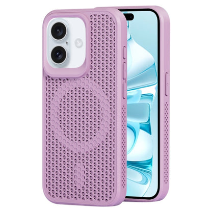 For iPhone 16 Plus MagSafe Magnetic Heat Dissipation Phone Case(Light Purple) - iPhone 16 Plus Cases by buy2fix | Online Shopping UK | buy2fix