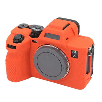 For Sony ILCE7RM5 / A7R5 Litchi Texture Soft Silicone Protective Case(Orange) - Protective Case by buy2fix | Online Shopping UK | buy2fix