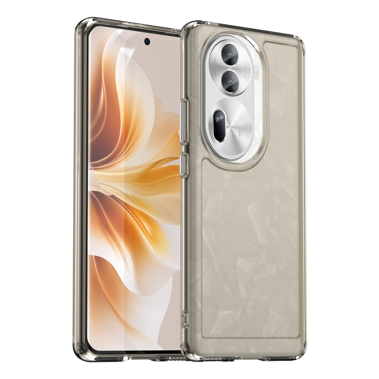 For OPPO Reno11 Pro Global Candy Series TPU Phone Case(Transparent Grey) - Reno11 Pro Cases by buy2fix | Online Shopping UK | buy2fix
