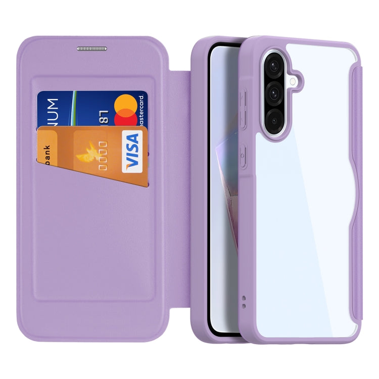 For Samsung Galaxy A36 5G / A56 5G DUX DUCIS Skin X Pro Series PC + TPU Phone Leather Case(Purple) - Galaxy Phone Cases by DUX DUCIS | Online Shopping UK | buy2fix