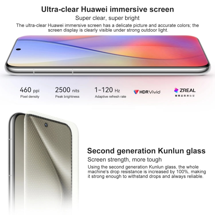 HUAWEI Pura 70 Pro, 12GB+1TB, Screen Fingerprint Identification, 6.8 inch HarmonyOS 4.2 Kirin 9010 Octa Core up to 2.3GHz, NFC, OTG, Not Support Google Play(White) - Huawei Mate & P by Huawei | Online Shopping UK | buy2fix