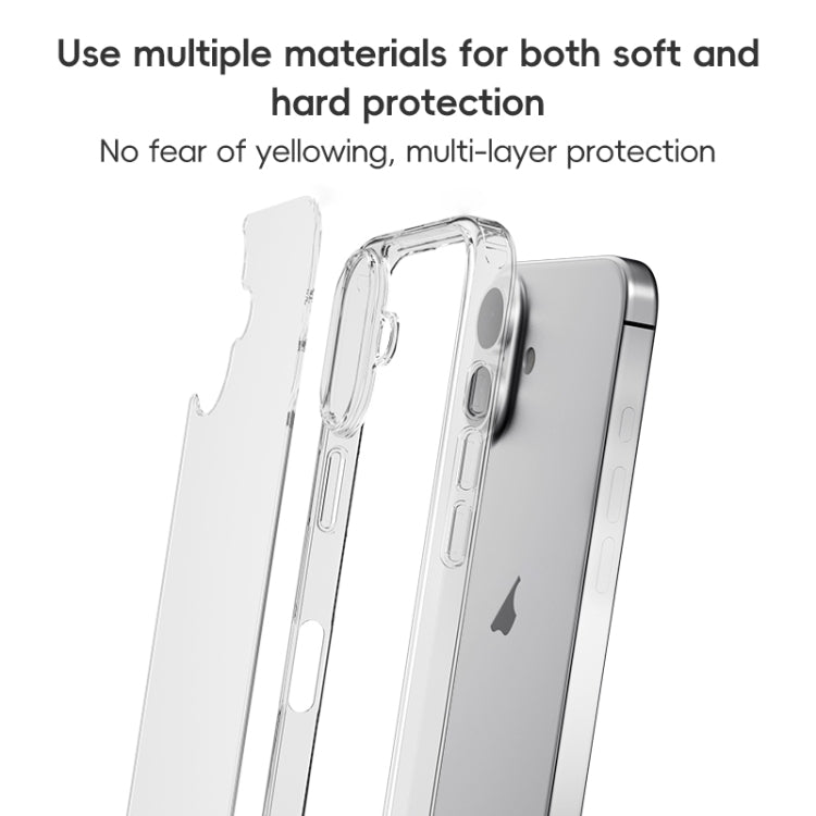 For iPhone 16 ZGA Magsafe Clear PC Hybrid TPU Phone Case(Transparent) - iPhone 16 Cases by ZGA | Online Shopping UK | buy2fix