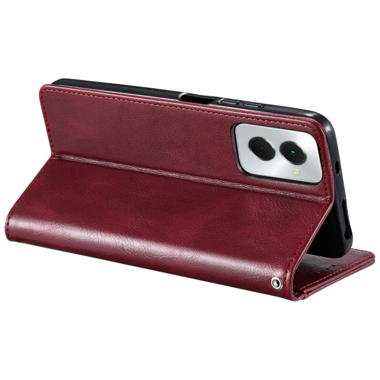 For Motorola Moto G Power 2024 Simple 6-Card Wallet Leather Phone Case(Wine Red) - Motorola Cases by buy2fix | Online Shopping UK | buy2fix