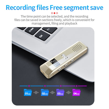 JNN Q7 Mini Portable Voice Recorder with OLED Screen, Memory:16GB(Gold) - Recording Pen by JNN | Online Shopping UK | buy2fix