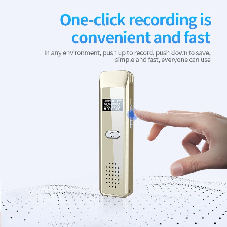 JNN Q7 Mini Portable Voice Recorder with OLED Screen, Memory:32GB(Gold) - Recording Pen by JNN | Online Shopping UK | buy2fix