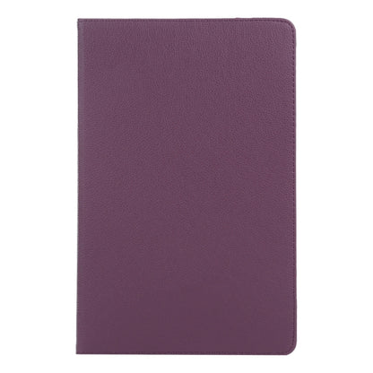 For iPad Air 11 2024 360 Degree Rotation Litchi Texture Leather Tablet Case with Holder(Purple) - iPad Air 11 2024 Cases by buy2fix | Online Shopping UK | buy2fix