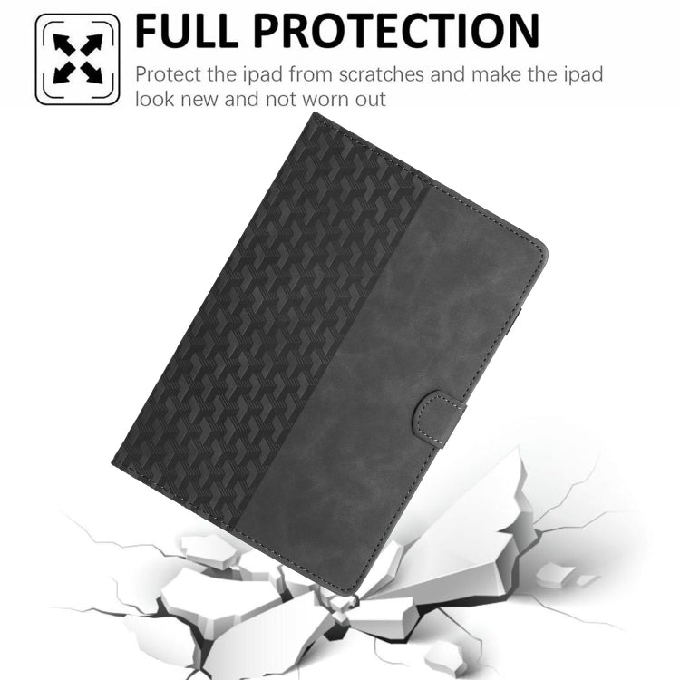 For iPad Pro 11 2024 Building Blocks Embossed Leather Smart Tablet Case(Black) - iPad Pro 11 2024 Cases by buy2fix | Online Shopping UK | buy2fix