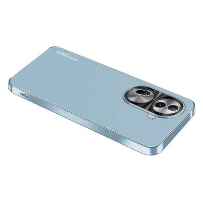 For OPPO Reno11 Global AG Frosted Electroplating Acrylic Phone Case(Sierra Blue) - Reno11 Cases by buy2fix | Online Shopping UK | buy2fix