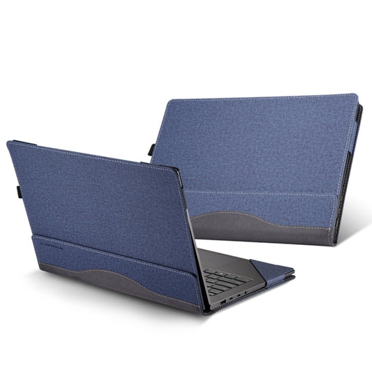 For HP Envy X360 13 inch 13-bf / 13t-bf Leather Laptop Shockproof Protective Case(Dark Blue) - Screen & Keyboard Cover by buy2fix | Online Shopping UK | buy2fix