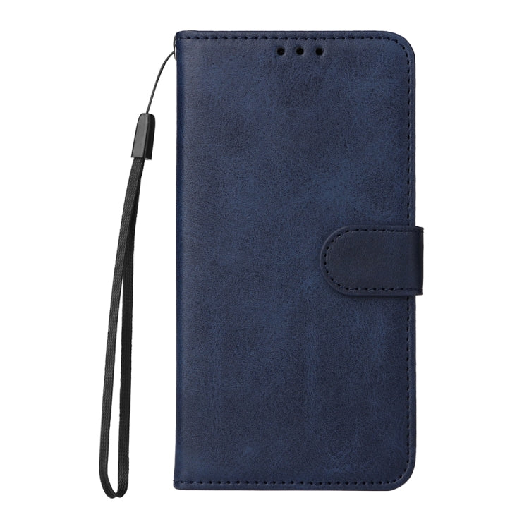 For iPhone 16 Pro Max Classic Calf Texture Flip Leather Phone Case(Blue) - iPhone 16 Pro Max Cases by buy2fix | Online Shopping UK | buy2fix