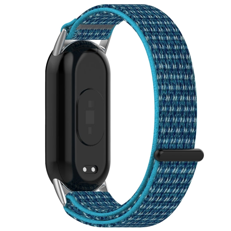 For Xiaomi Mi Band 8 / 8 NFC Nylon Loop Hook and Loop Fastener Watch Band(Ocean Blue) - Watch Bands by buy2fix | Online Shopping UK | buy2fix