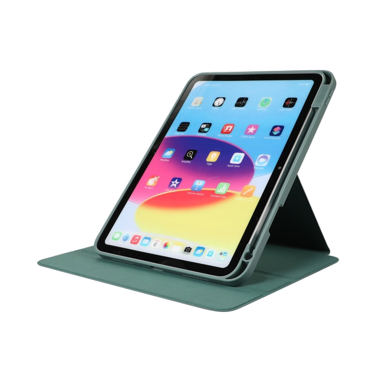 For iPad Pro 13 2024 2 in 1 Acrylic Split Rotating Leather Tablet Case(Matcha Green) - iPad Pro 13 2024 Cases by buy2fix | Online Shopping UK | buy2fix