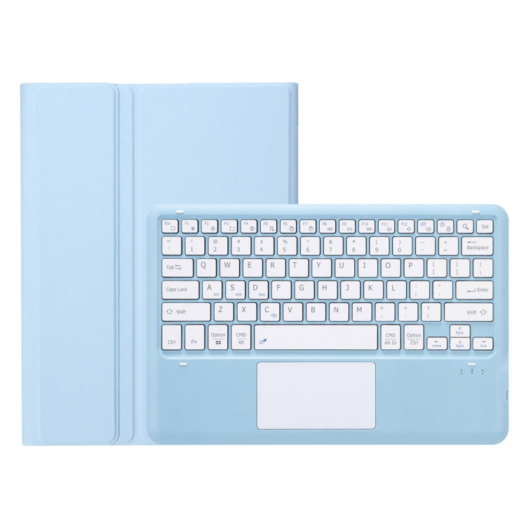 For iPad Pro 13 2024 A14B-A Detachable Ultra-Thin Bluetooth Touch Keyboard Leather Tablet Case with Pen Slot(Light Blue) - For iPad Pro by buy2fix | Online Shopping UK | buy2fix