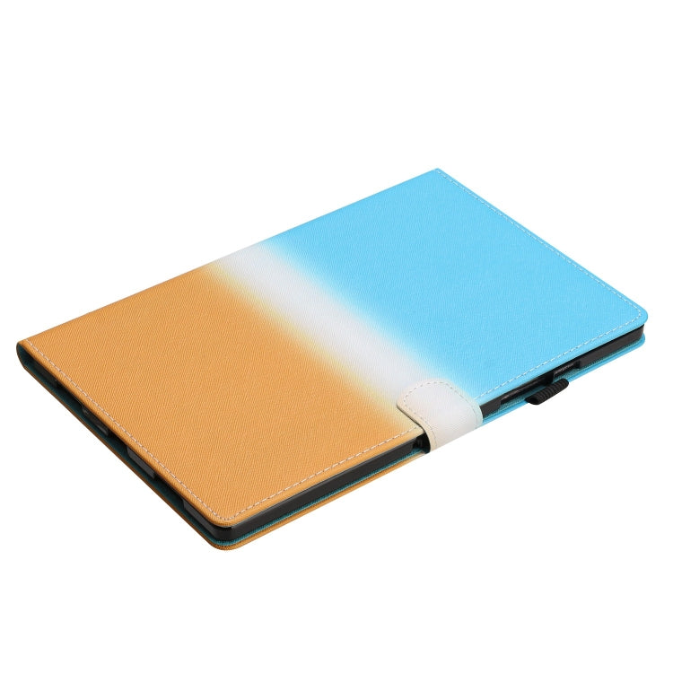 For iPad Pro 11 2024 Stitching Gradient Smart Leather Tablet Case(Blue Orange) - iPad Pro 11 2024 Cases by buy2fix | Online Shopping UK | buy2fix