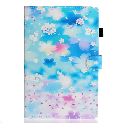 For iPad Pro 11 2024 Coloured Drawing Stitching Smart Leather Tablet Case(Petal Rain) - iPad Pro 11 2024 Cases by buy2fix | Online Shopping UK | buy2fix