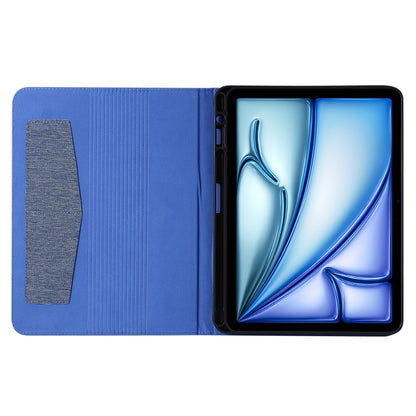 For iPad Air 13 2024 Fabric Leather Tablet Case(Blue) - iPad Air 13 2024 Cases by buy2fix | Online Shopping UK | buy2fix