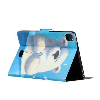 For iPad Pro 11 2024 Voltage Coloured Drawing Smart Leather Tablet Case(Polar Bear) - iPad Pro 11 2024 Cases by buy2fix | Online Shopping UK | buy2fix