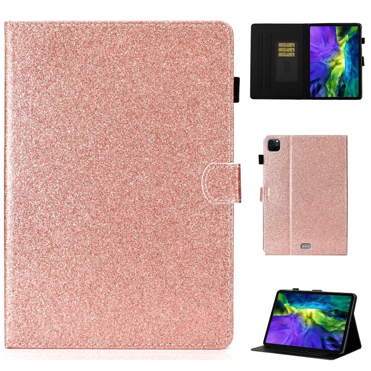 For iPad Pro 11 2024 Glitter Smart Leather Tablet Case(Rose Gold) - iPad Pro 11 2024 Cases by buy2fix | Online Shopping UK | buy2fix