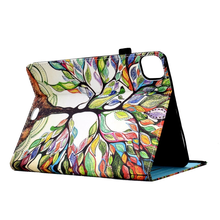 For iPad Pro 11 2024 Painted Elastic Band Smart Leather Tablet Case(Life Tree) - iPad Pro 11 2024 Cases by buy2fix | Online Shopping UK | buy2fix