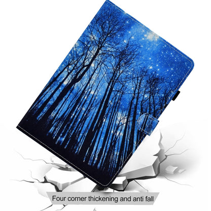 For iPad Pro 11 2024 Painted Stitching Smart Leather Tablet Case(Forest) - iPad Pro 11 2024 Cases by buy2fix | Online Shopping UK | buy2fix