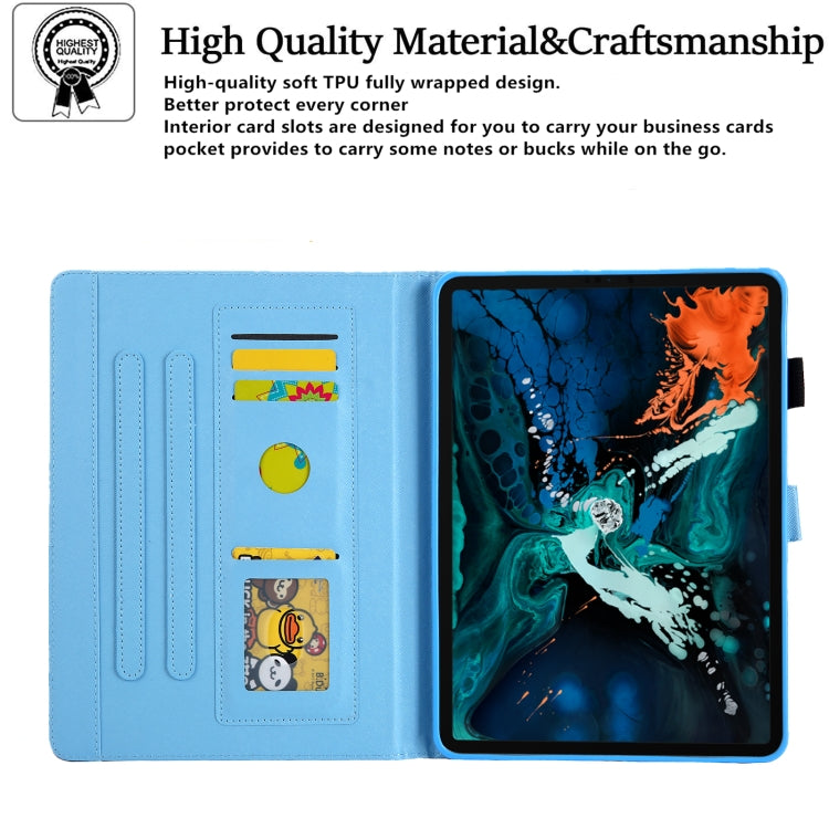 For iPad Pro 11 2024 Colored Drawing Leather Smart Tablet Case(Fire Elephant) - iPad Pro 11 2024 Cases by buy2fix | Online Shopping UK | buy2fix