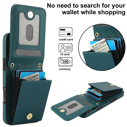 For iPhone 16 Plus YM015 Crossbody Rhombic Card Bag RFID Phone Case(Green) - iPhone 16 Plus Cases by buy2fix | Online Shopping UK | buy2fix