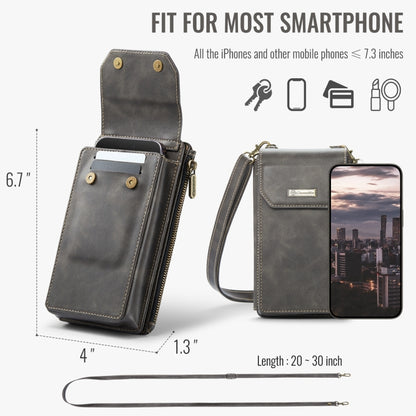 CaseMe Me40 Vertical Multifunctional Shoulder Crossbody Phone Bag(Coffee) -  by CaseMe | Online Shopping UK | buy2fix