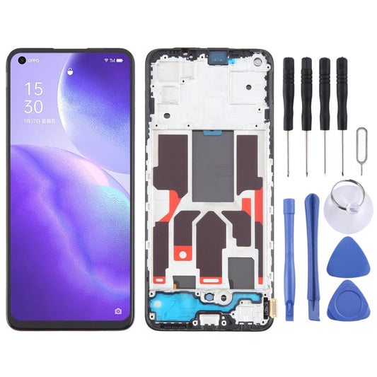 For OPPO Find X3 Lite OLED LCD Screen Digitizer Full Assembly with Frame - LCD Screen by buy2fix | Online Shopping UK | buy2fix
