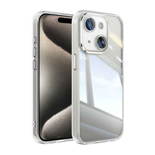 For iPhone 14 Acrylic Hybrid TPU Armor Shockproof Phone Case(Transparent) - iPhone 14 Cases by buy2fix | Online Shopping UK | buy2fix